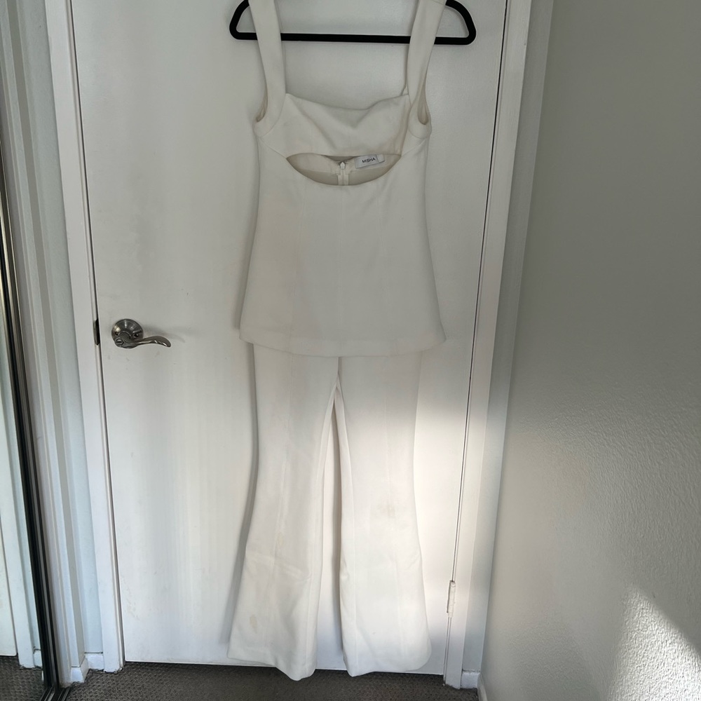 MISHA Costanza Jumpsuit in Ivory